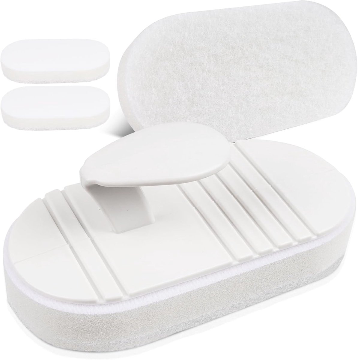 Flexibele Scrub Pad Voor Spa, Zwembad En Jacuzzi – Ergonomisch, Non-Scratch En Vervangbare Pads - 2-pack