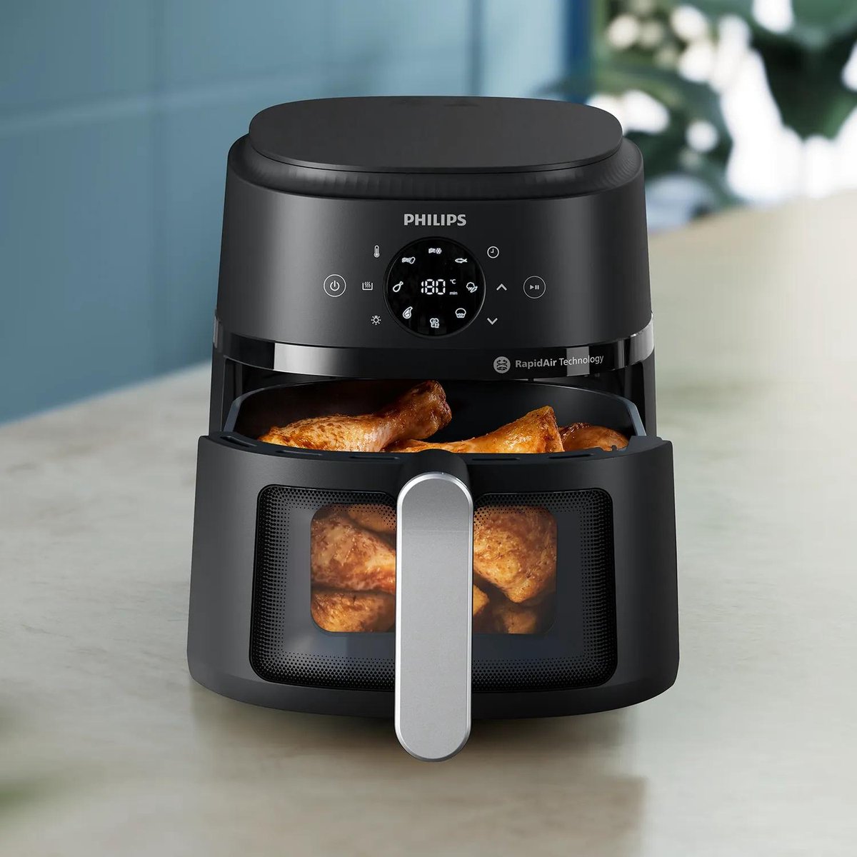 Philips 2000 Series NA221/00 Airfryer met Dubbele Lade - afbeelding 2