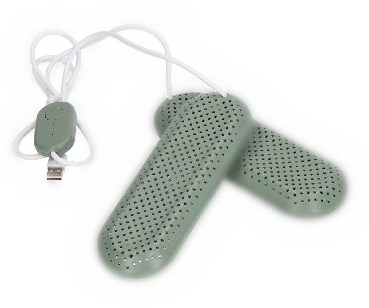 Dailygoody - Elektrische Schoenendroger - Draagbare USB Aangedreven - Warmteblazer - Sneldrogend - Ontgeurder - Geschikt voor Thuis en Reizen - Compac