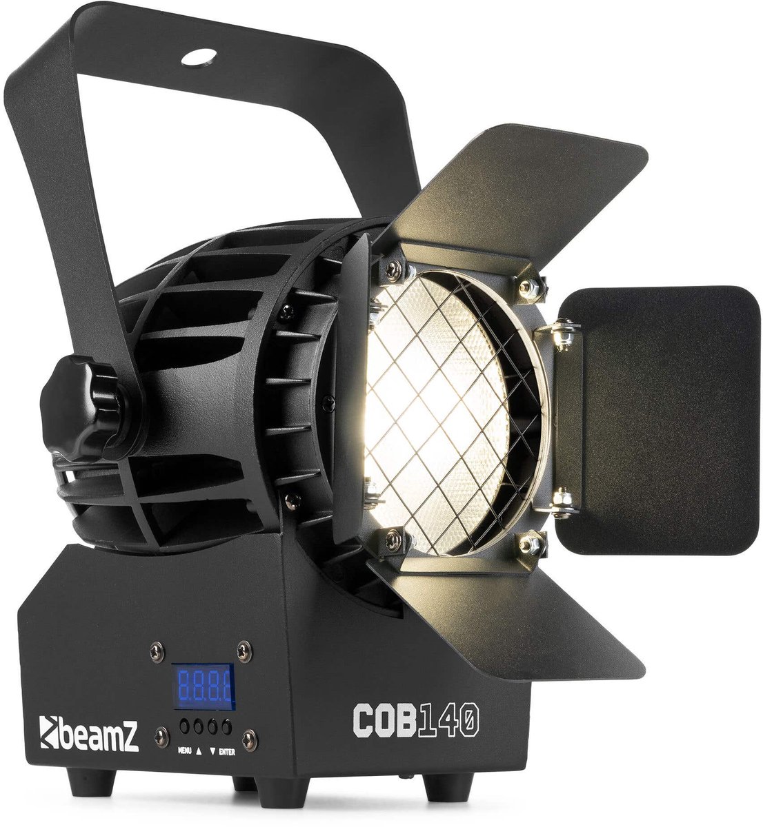 BeamZ COB140 Spot - Compacte COB spot - Met dual white LED - Inclusief barndoors - 150W