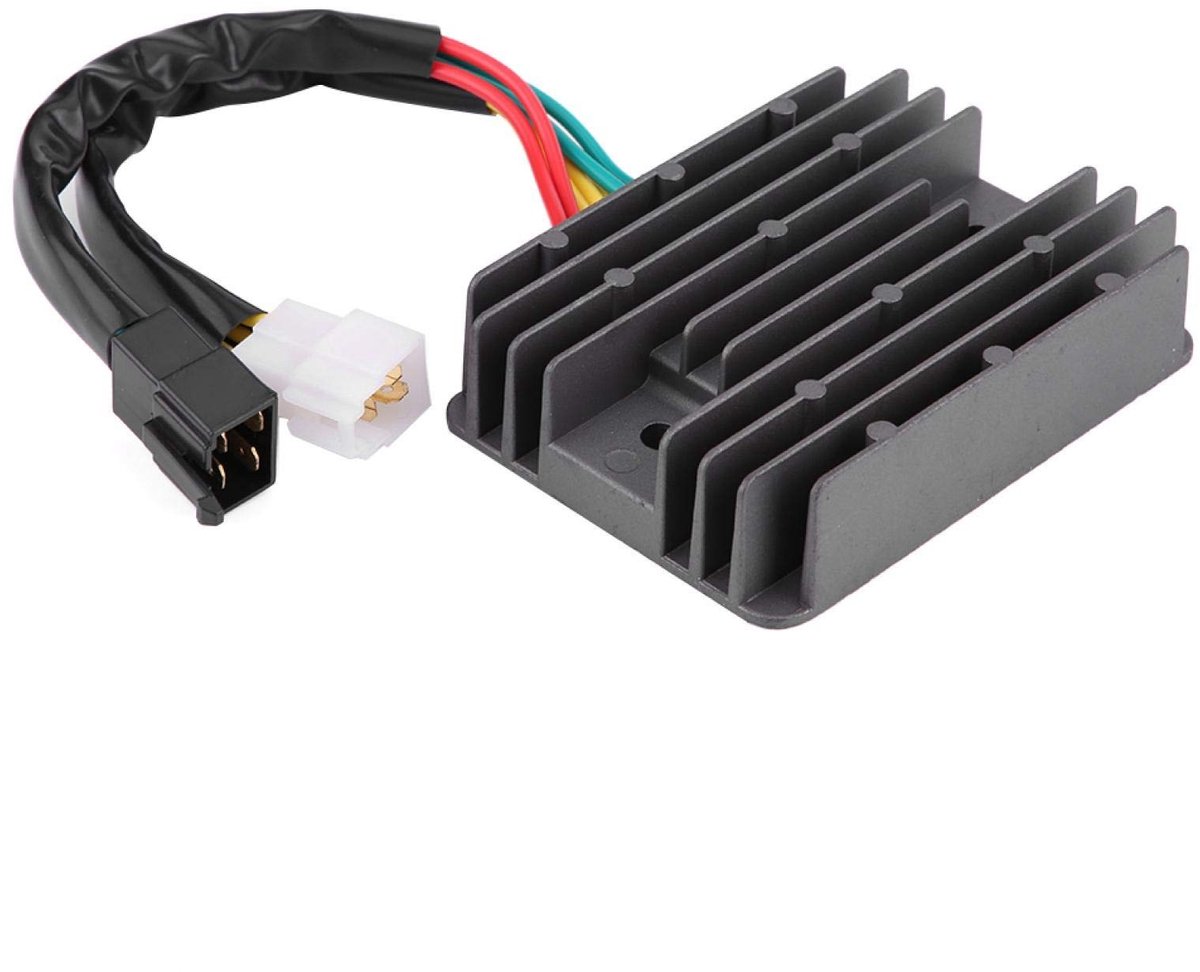 Dailygoody - Spannungsregler Gleichrichter - Vervangingsonderdeel - Aluminium - Zwart - Geschikt voor motoren - Kwaliteit voor 600 620 695 696 750 796