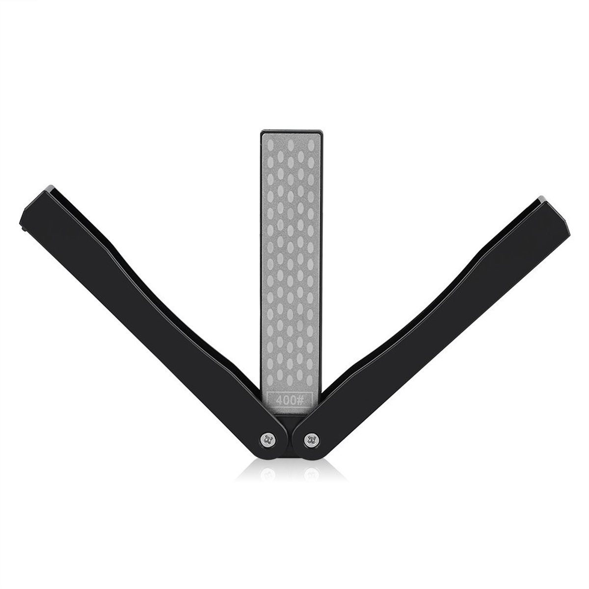 Dailygoody - Messenslijper Steen - Dubbelzijdig Slijpsteen - Opvouwbaar Ontwerp - Zwart - Keuken Messenslijper - Geschikt voor Outdoor Camping - Grit