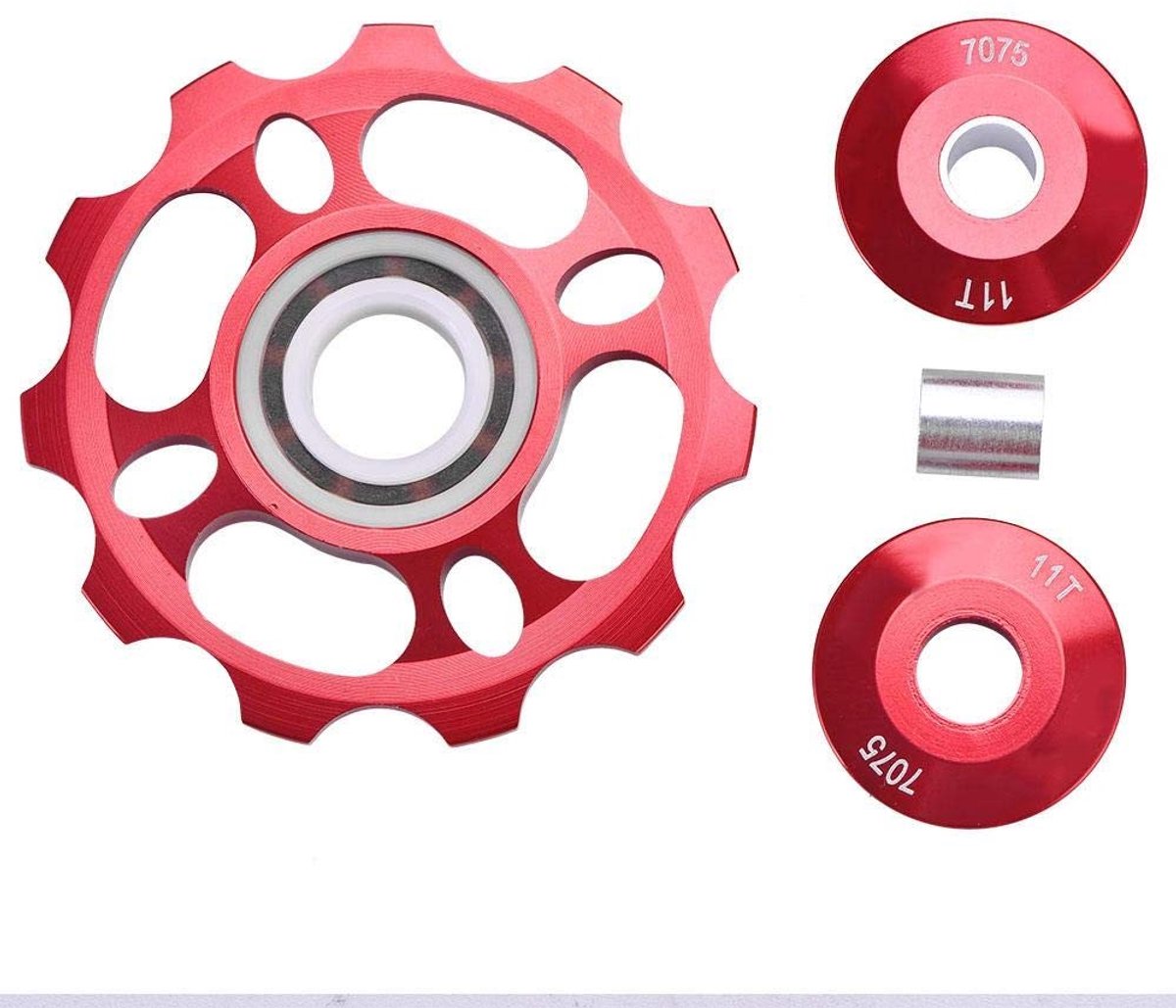 Dailygoody - Achterderailleur Pulley - 11T Keramische Jockey Wheel voor Fietsen - Aluminium Kwaliteit - Fietsaccessoires - Geschikt voor 8/9/10/11 Spe