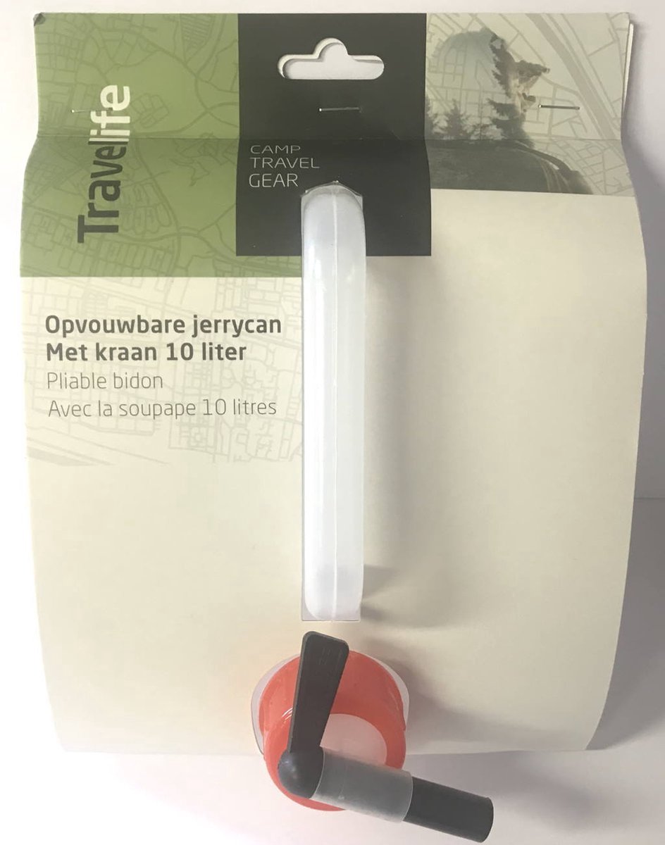 Travellife Jerrycan - Opvouwbaar - Inclusief Kraan - 10L