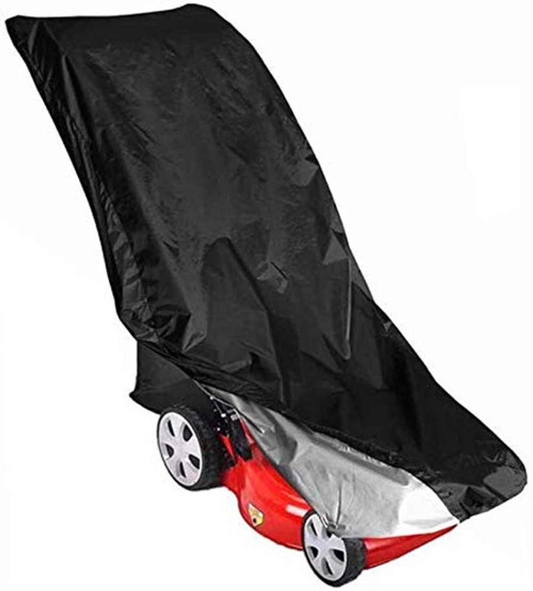 Dailygoody - Waterdichte Grasmaaierhoes - 210D Zilver Coated - Bescherming tegen Weer - Zwart - Tuinaccessoires - Geschikt voor Diverse Grasmaaie