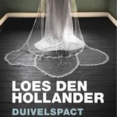 Boekomslag met een bruidssluier en de tekst 'LOES DEN HOLLANDER DUIVELSPACT'.