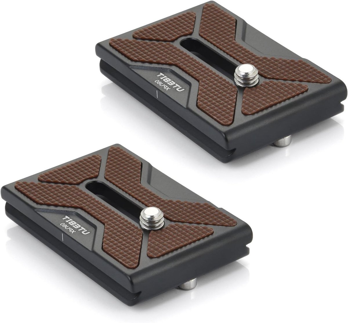 Quick Release Plate Set van 2 Stuks, 1/4 Inch Camera Bevestiging, Arca Swiss Compatibel met Statief en Balhoofd voor Fotografie en Videografie