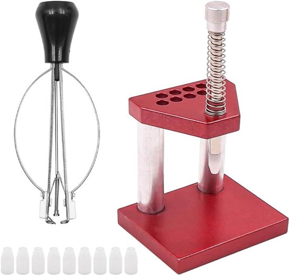 Horloge Hand Remover Tool - Horlogemaker - Plastic Tips - Installatie en verwijdering - Horloge Plunger - Geschikt voor horloges - Zwart - Hand Remover met 10 Stuks.
