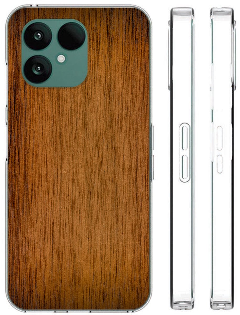 voor Donker Hout Fairphone 6 Hoesje – TPU Softcase