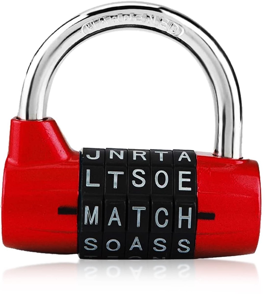 Dailygoody - Number Lock - Veiligheidslot - 5-cijferige code - Rood - Reiskoffer - Sportveiligheid - Handig voor onderweg - Duurzaam en betrouwbaar