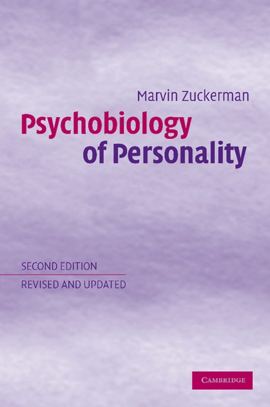 Psychobiology Of Personality - cover