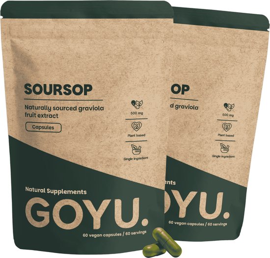 GOYU® - Soursop Extract Capsules 500 mg Combipack 120