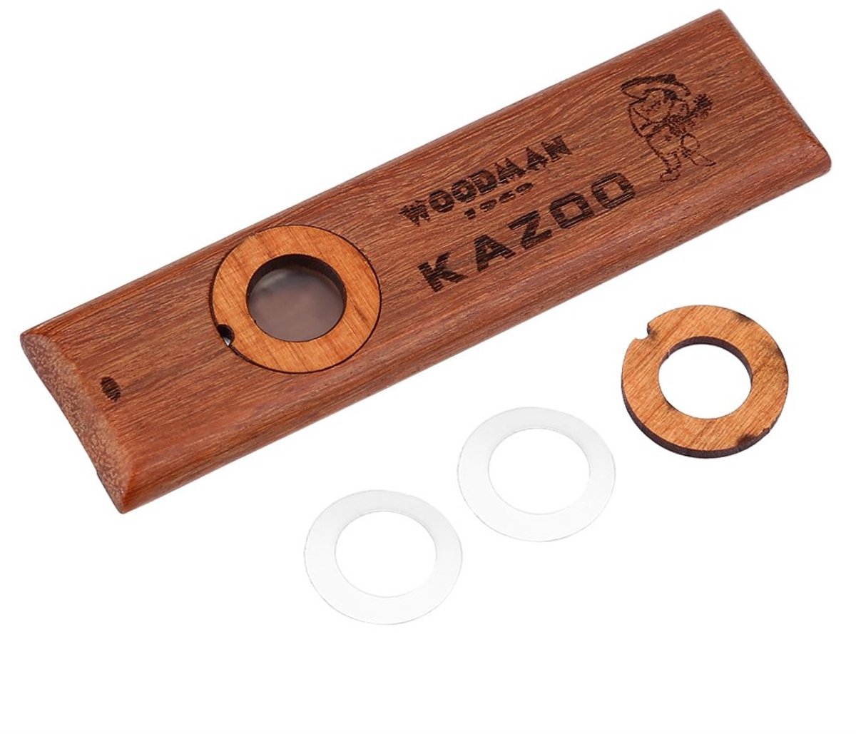 Vintage Wooden Kazoo - Muzikaal Instrument - Ukulele Guitar Partner - Gemakkelijk te Leren