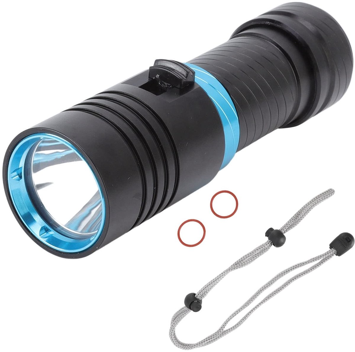 Dailygoody - Duikzaklamp - Waterdicht 100m - 5000LM Ultralicht - Aluminium - Dimbaar Scuba-duiklamp - Geschikt voor Duiken en Vissen