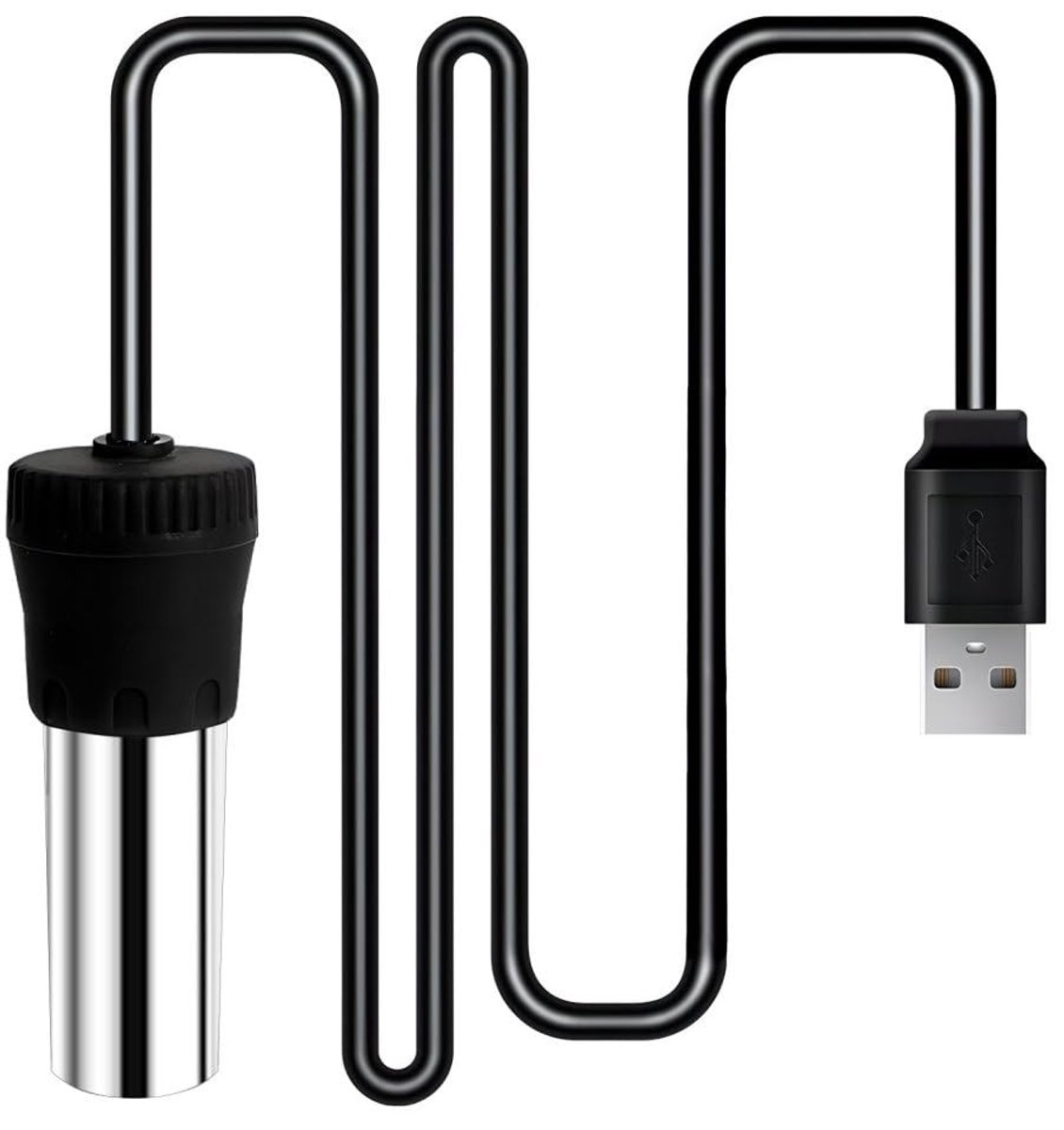 Dailygoody - Aquariumverwarming - USB verwarming - Compact en dompelbaar - Geschikt voor aquaria van 1,5 tot 5 liter - 28 °C - Ideaal voor kleine