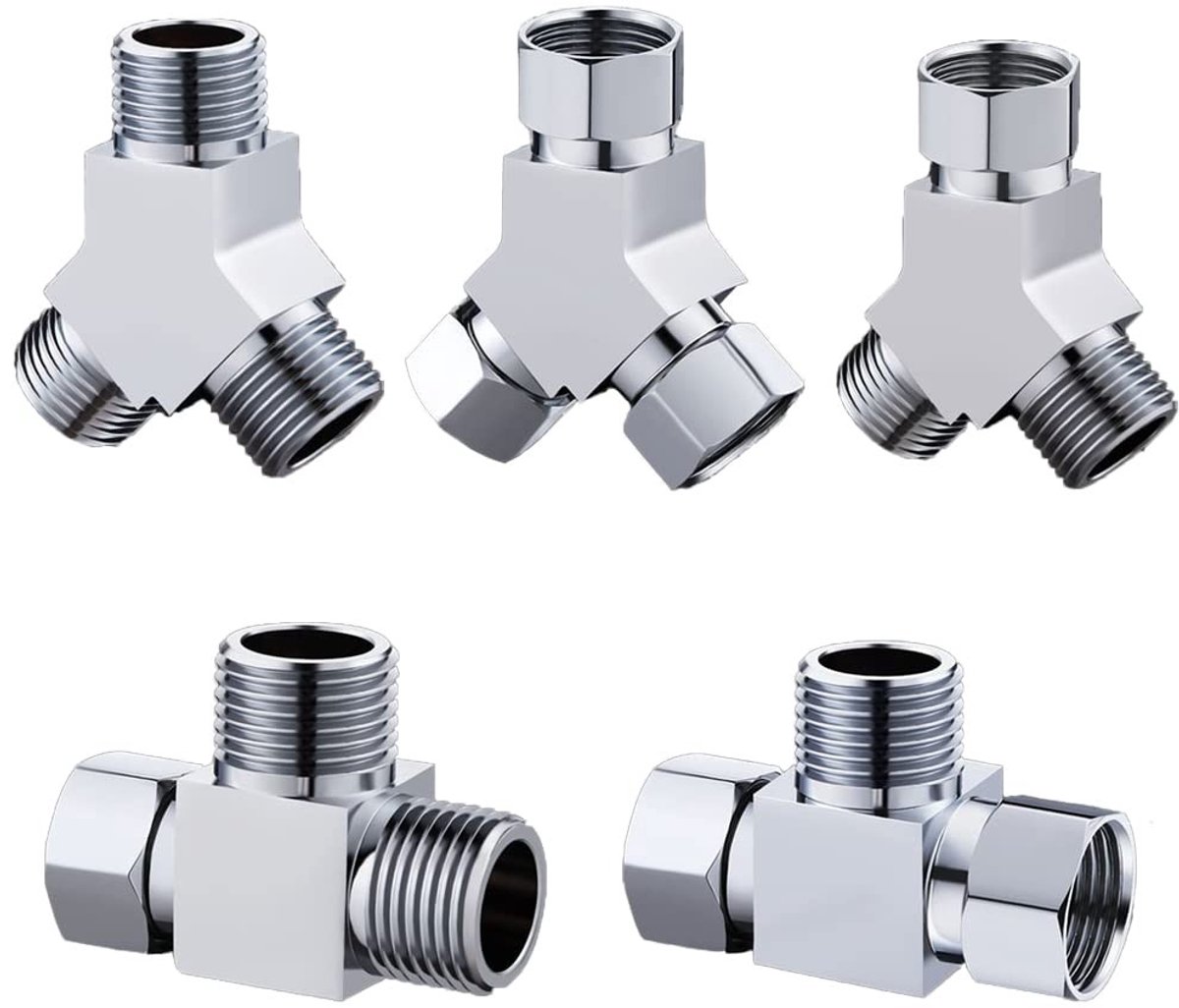 3-weg douchearm omvormer - messing adapter - universeel douchesysteem - toilet bidet sproeier - vervangingsdeel water omleiding klep - ge