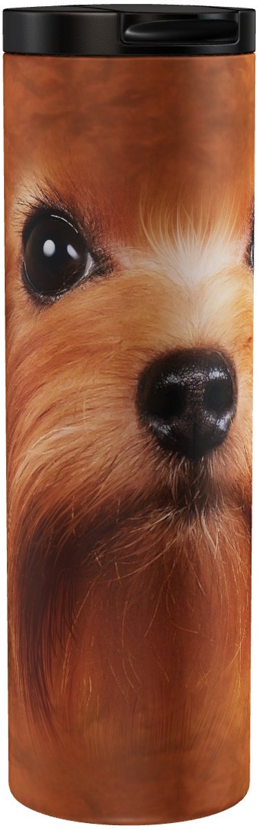 Yorkie Yorkshire Terrier Red Big Face - Thermosbeker 500