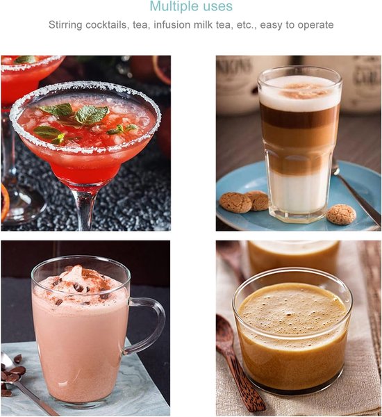 Roerstaaf Cocktail - Drankjes Roerder - Dranken Mengen - Voedselveilig Staal - 19 cm - Metaalgrijs — afbeelding 5