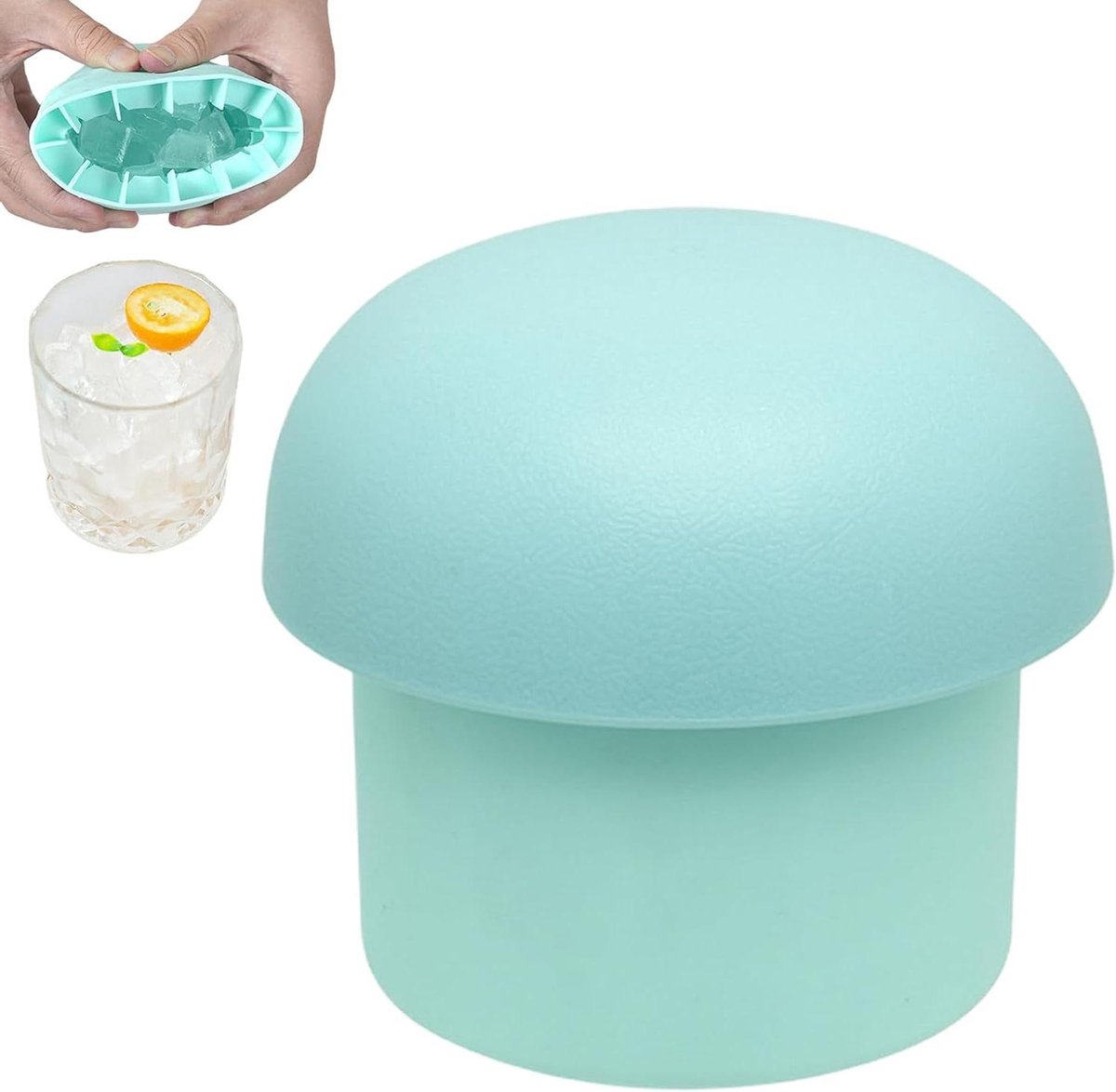 IJsblokjesbeker - Crushed ice Maker - Dranken Koelen - Eenvoudig Los te Maken - 60 IJsblokjes - Blauw