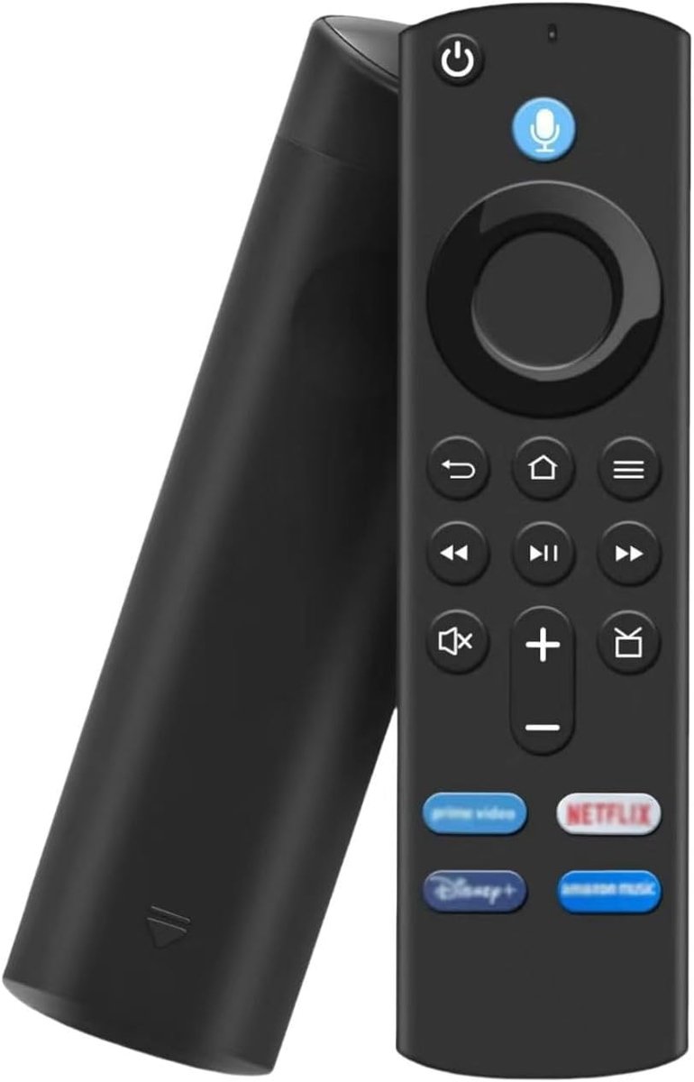 Geschikt voor de derde generatie spraakgestuurde afstandsbediening (met spraakfunctie) voor Amazon Smart TV's 4K/4K Max/Lite/Cube Stick en Smart TV Cube (eerste generatie en later).
