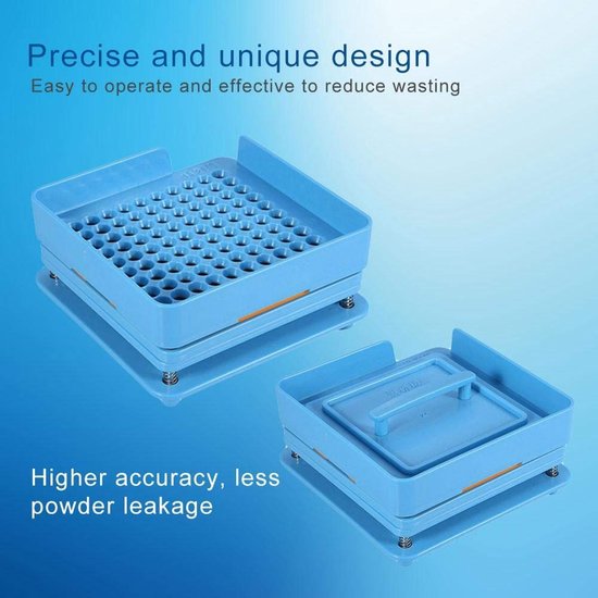 Solidchoice - Dailygoody - Capsulevulmachine - Zeer efficiënte capsulevuller - Geschikt voor kleine fabrieken - Blauw - Voor apotheken - 100 gaten van Solidchoice — afbeelding 5