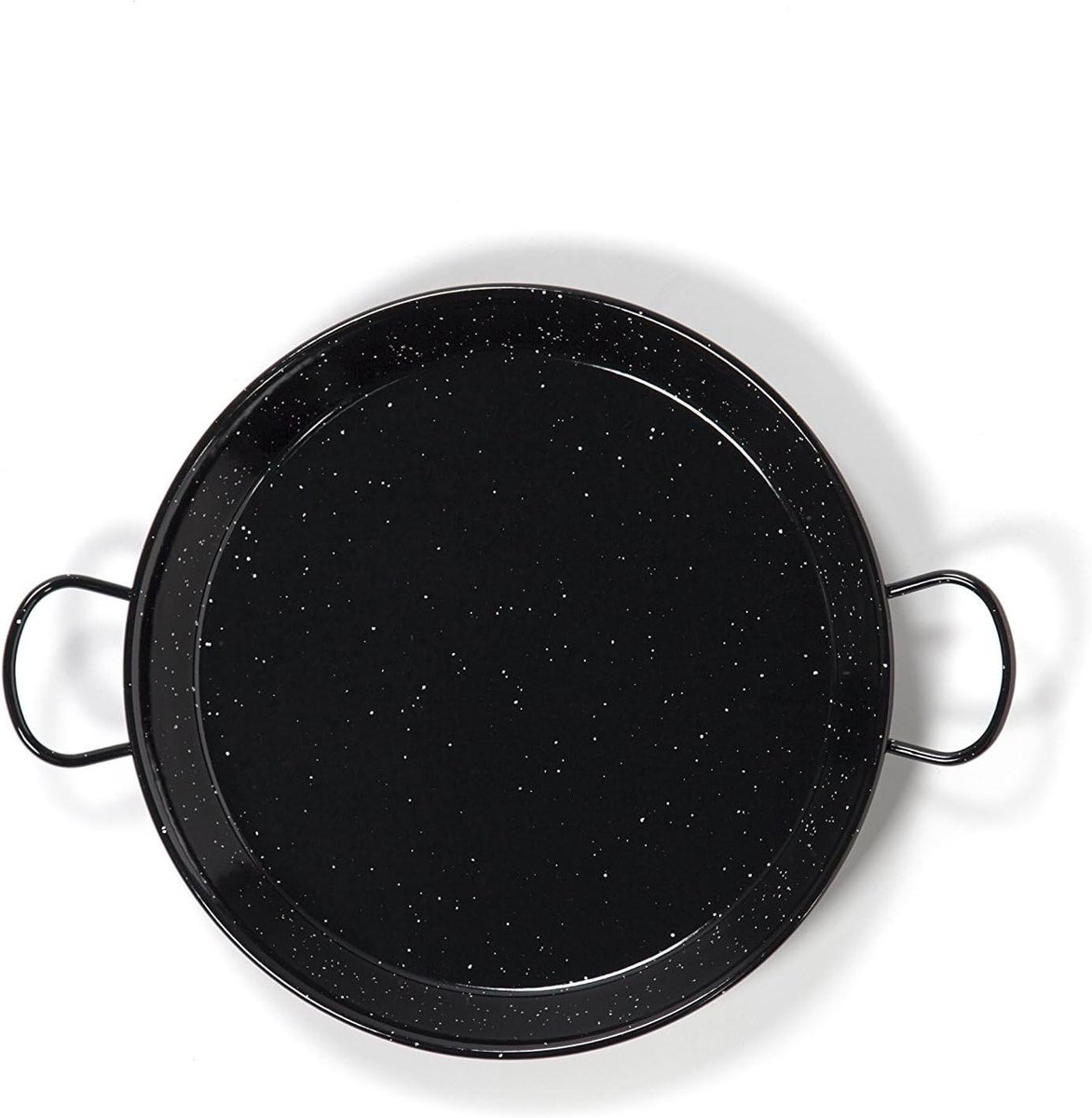 Paella pan - Kookpan - Traditioneel Koken - Geëmailleerd staal - 32 cm - Zwart