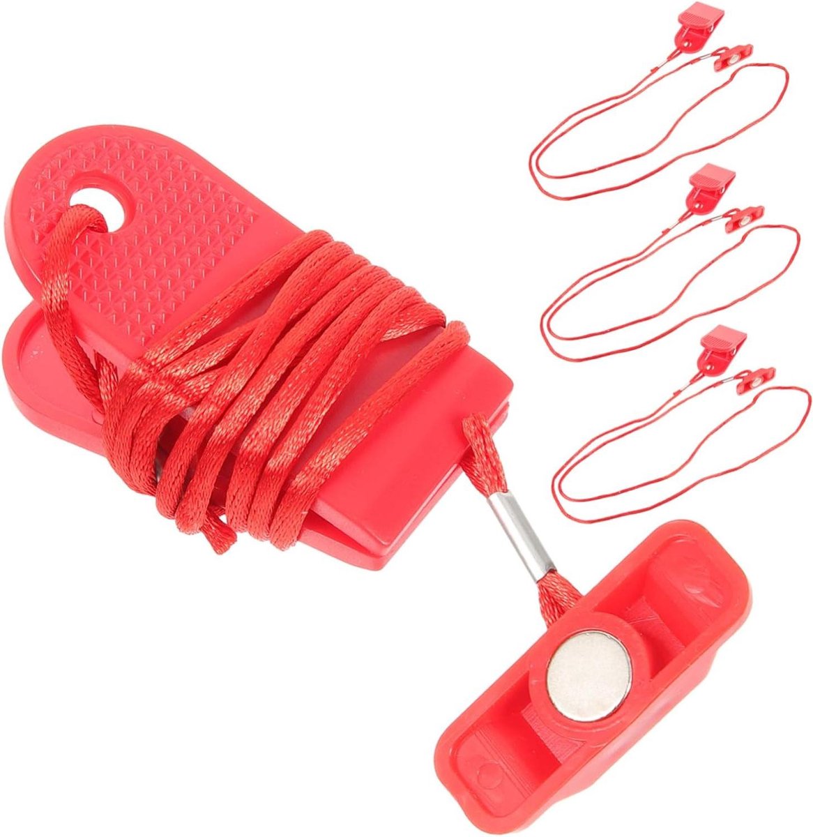 Loopband Sleutels - Veiligheidsonderdelen - Veilig Trainen - Universele Compatibiliteit - 4 Stuks - Rood