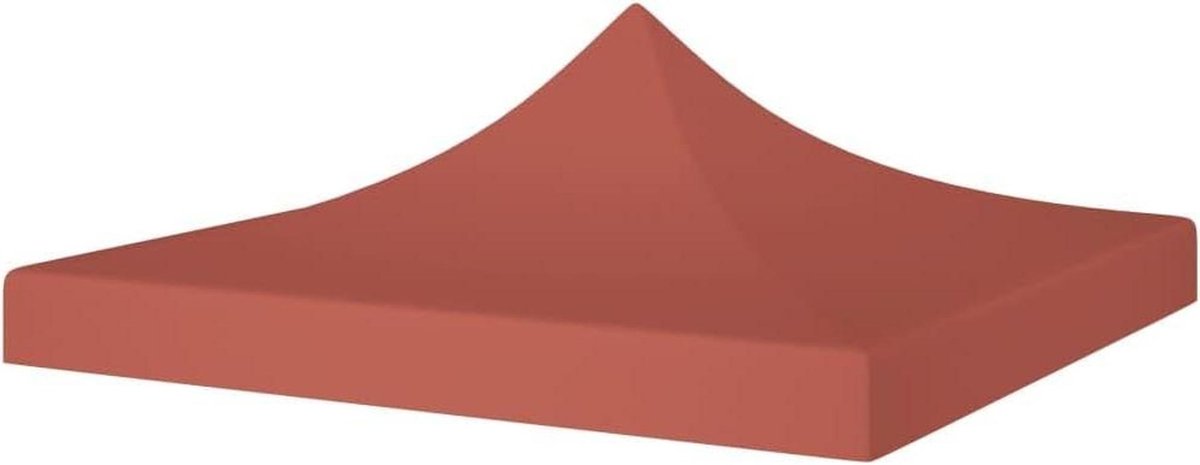 Partytent Dak - Tentzeil Vervanging - Feestelijke Bijeenkomsten - UV- en Weerbestendig - 2x2m - Terracotta