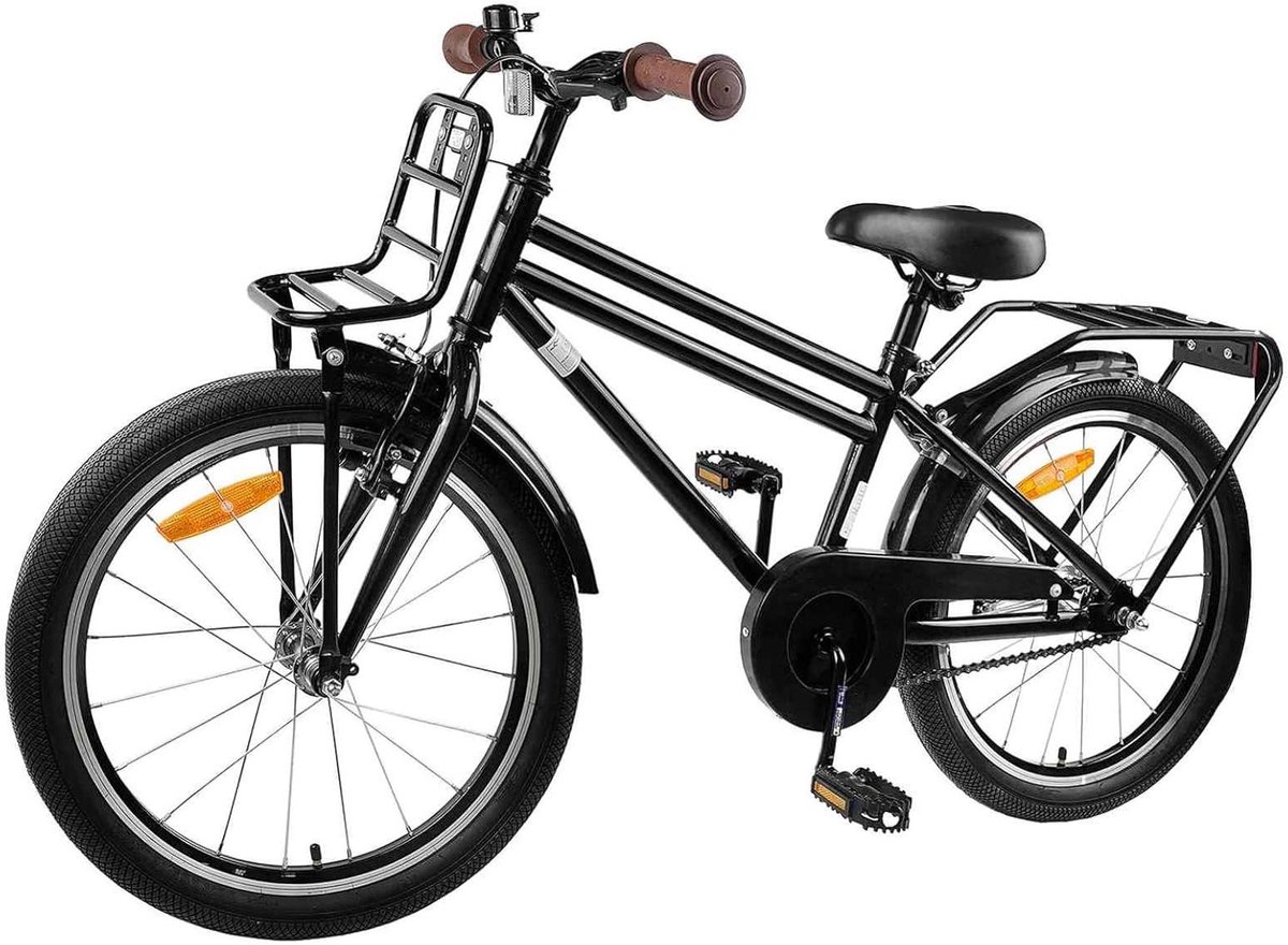 Kinderfiets sfiets sfiets Dagelijks Gebruik Robuust Stalen Frame 22 inch Zwart