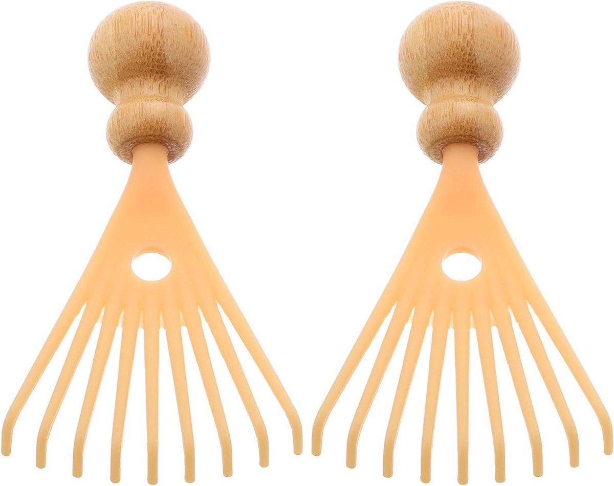 Hoofdhuidmassage Krabbers - Hoofdmassage Apparaat - Hoofdontspanning - Precieze Acupunctuur Stimulatie - 75 x 42 x 18 cm - Beige