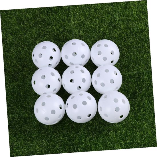 Golfballen - Trainingsballen Oefenballen - Golf Oefenen - Lichtgewicht Kunststof - 41 mm - Wit — afbeelding 2