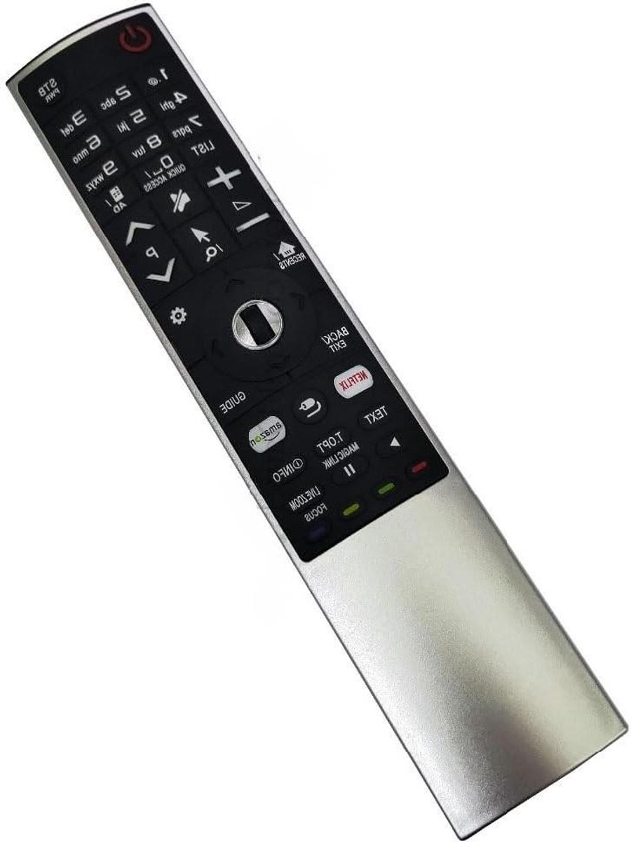 Smart TV Afstandsbediening - Universele Afstandsbediening - TV Bediening - Compatibel met Diverse Modellen - 15 cm - Zwart