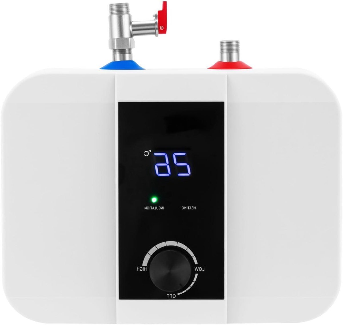 Elektrische mini-boiler - Kleine boiler - Direct warm water - Snelle opwarming - 6 Liter - Wit