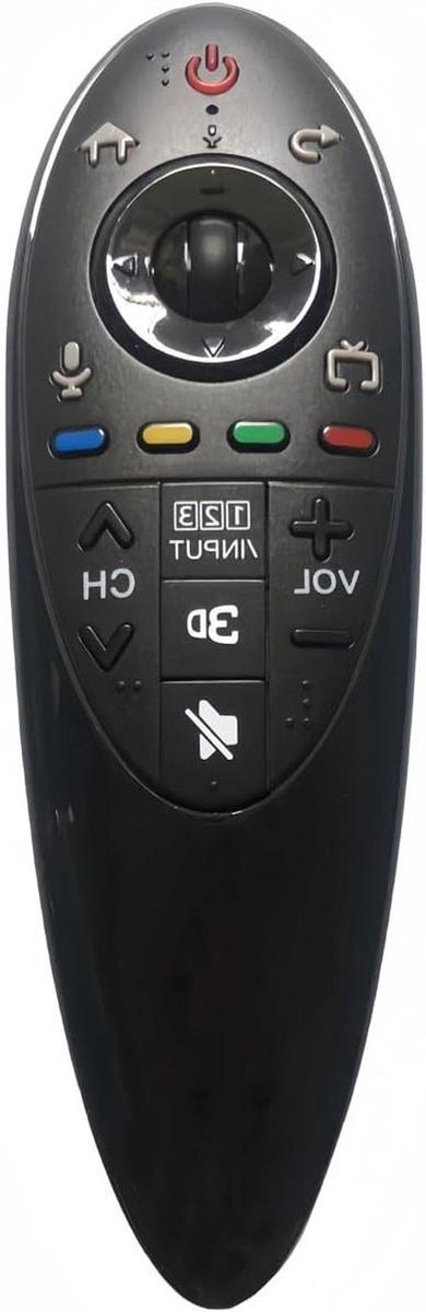 Afstandsbediening - Universele afstandsbediening - Televisie bedienen - RF en IR communicatie - 1x1x1 cm - Zwart