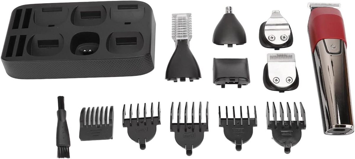 Elektrische Tondeuse Set - Haar Trimmer - Thuis Kapsel Maken - 6-in-1 Multifunctioneel - 20 x 17 x 8 cm
