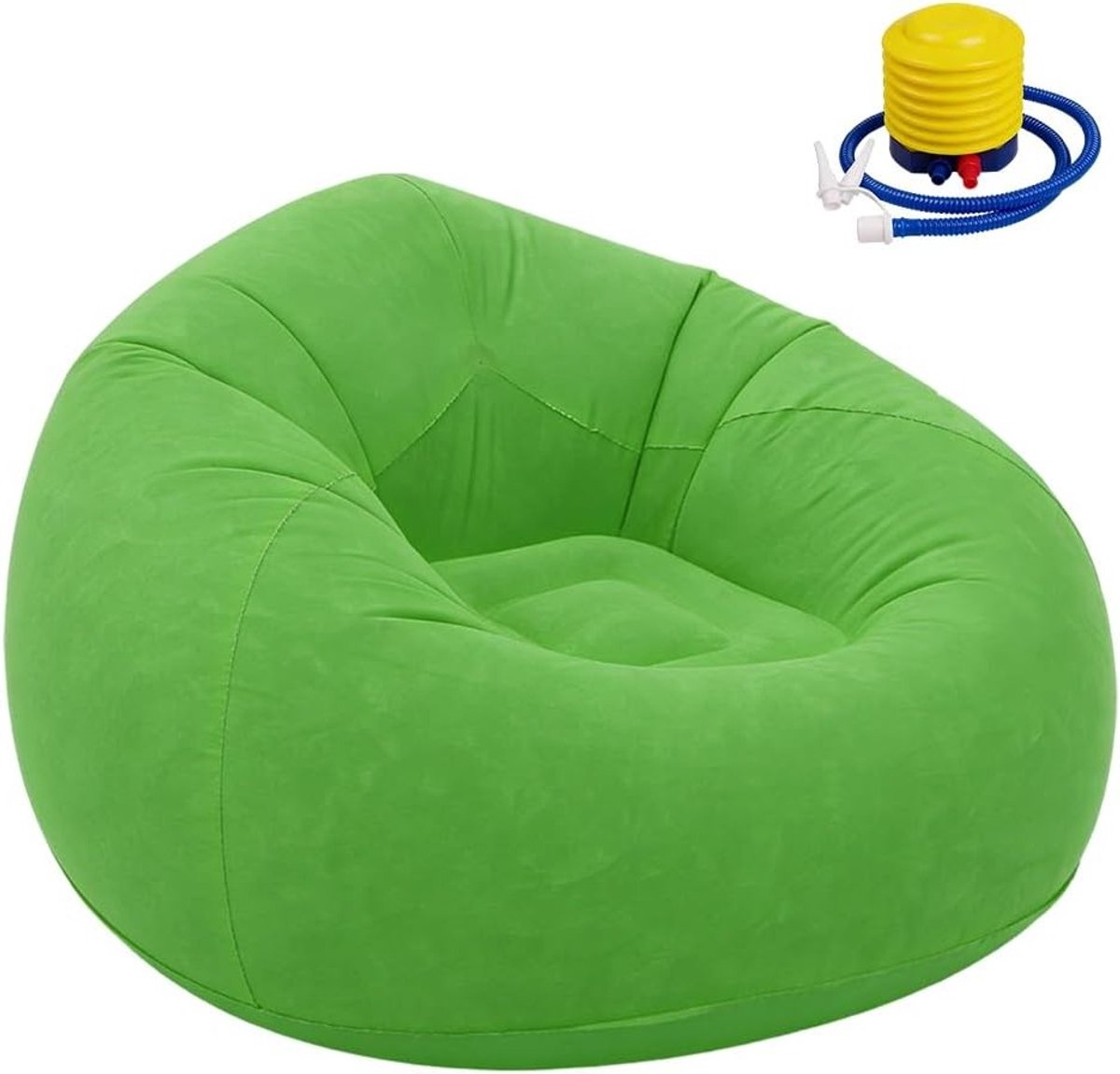 Comfortabele opblaasbare zitzak voor buitengebruik, opvouwbare loungebank met pomp, ideaal voor tuin en strand