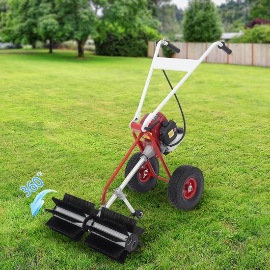 Benzine Veegmachine - Motorbezem - Buiten Reinigen - Krachtige 4-takt motor - 60 x 60 x 96 cm — afbeelding 3