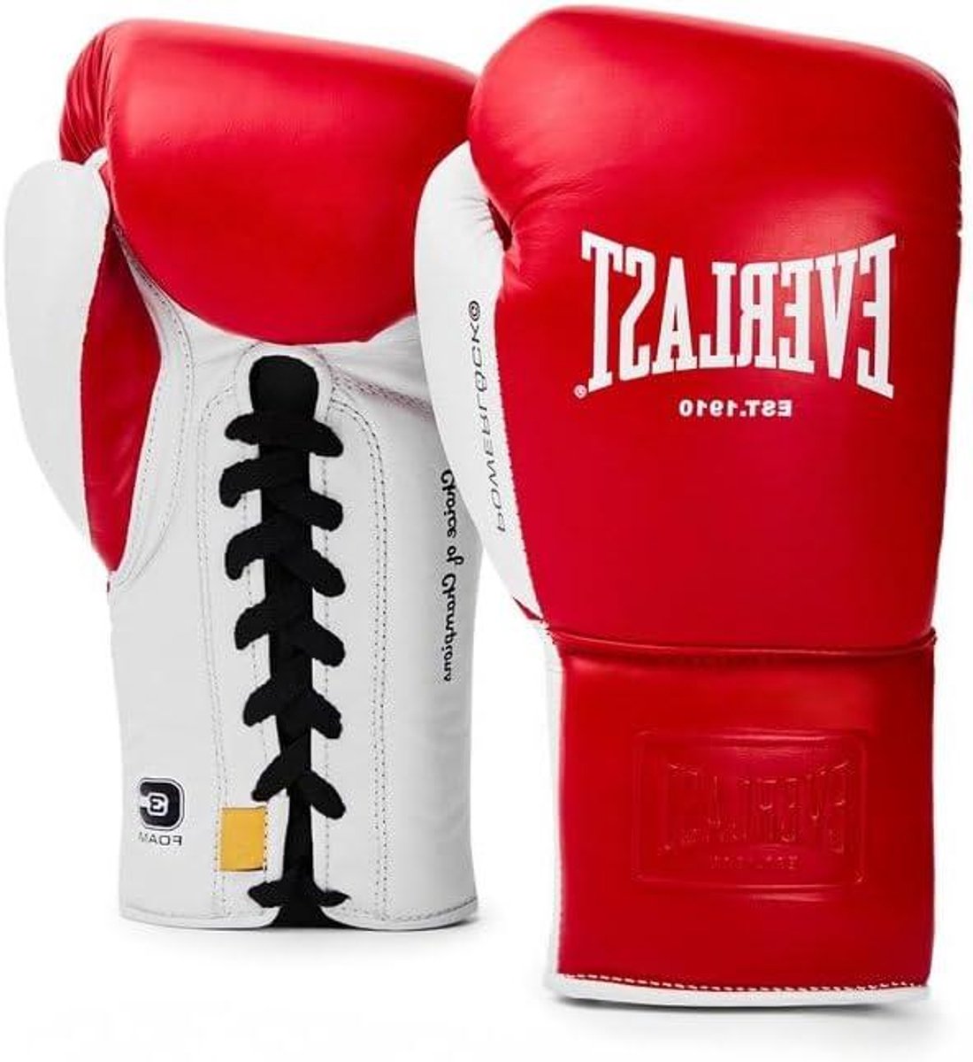 Bokshandschoenen - Trainingshandschoenen - Sport Training - Powerlock Sluiting - 8 oz - Rood Wit