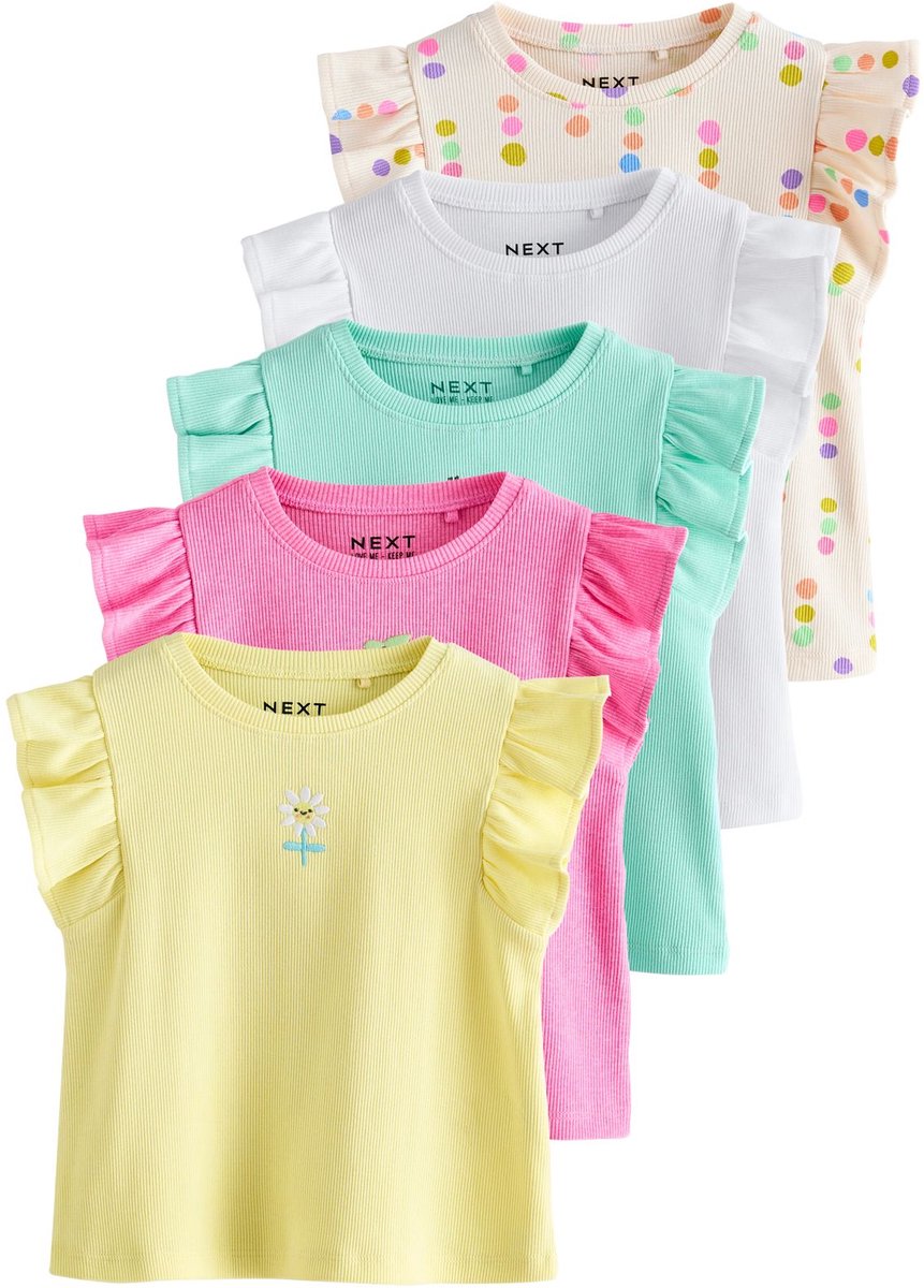 Next - Meisjes - Set van 5 hemdjes - Roze