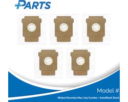 iRobot Roomba Max 705 Combo + AutoWash Dock Stofzakken (5 Stuks, Plus.Parts® alternatief voor 4849916)
