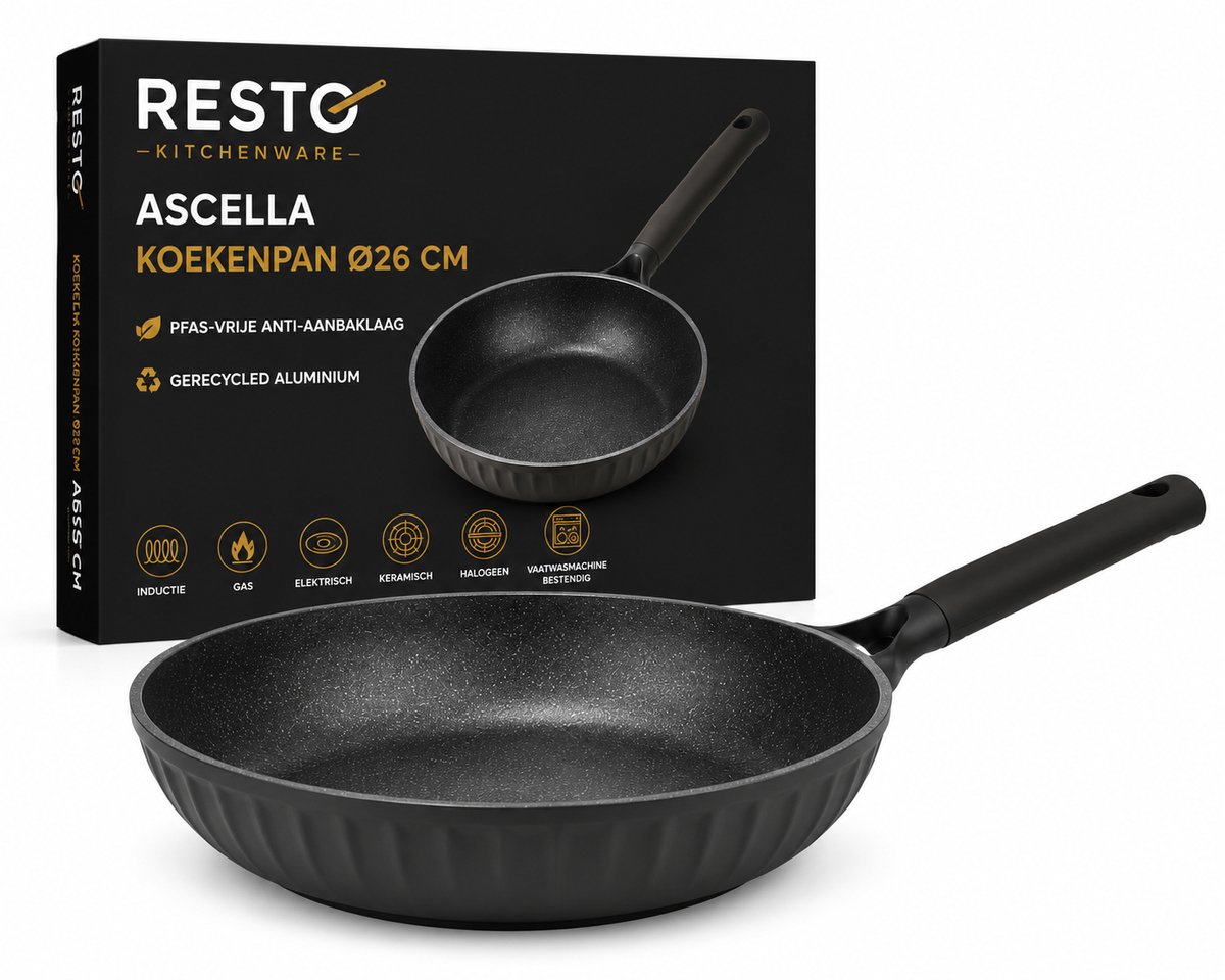 RESTO 94010 Ascella Koekenpan - Rond Ø26 - Hoogte 6.0 cm