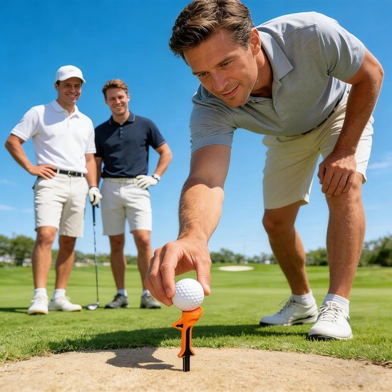 Golf Tees - Golfballhouders - Golfspel Verbeteren - Geoptimaliseerde Hoekkop - 10 stuks - Uniek van GOLF — afbeelding 3
