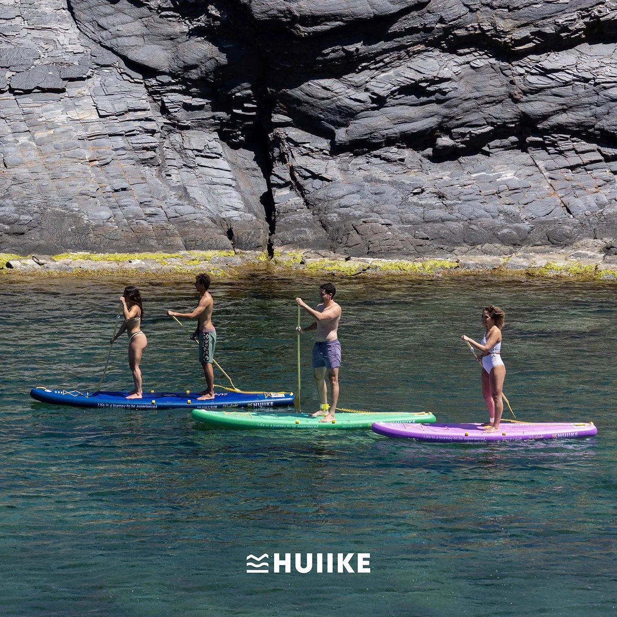 HUIIKE SUP Board Touring - Opblaasbaar Paddle Board met Accessoires, Peddel, Vinnen, Pomp - Stand Up Paddle Hoge Stabiliteit - 320 x 81 x 15 cm - Max. 130 kg – foto 7