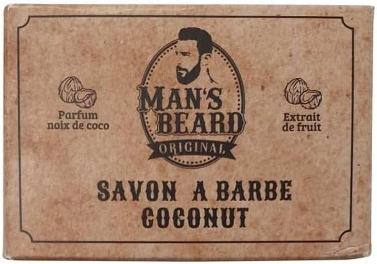 Baard Zeep - Kokos Geur - Gezichtsverzorging - Natuurlijke Ingrediënten - 100 g - N.v.t.