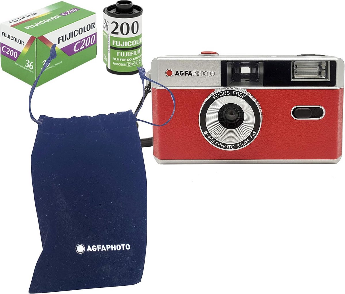 Analoge Camera - Film Camera - Foto's Maken - Inclusief Film - 35mm - Rood