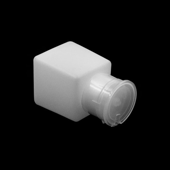 Dailygoods - Anti-statische push down pomp - Alcohol dispenser - Compact vierkant - 100ml - Herbruikbare flessen - Ideaal voor cleanrooms van Dailygoods — afbeelding 5