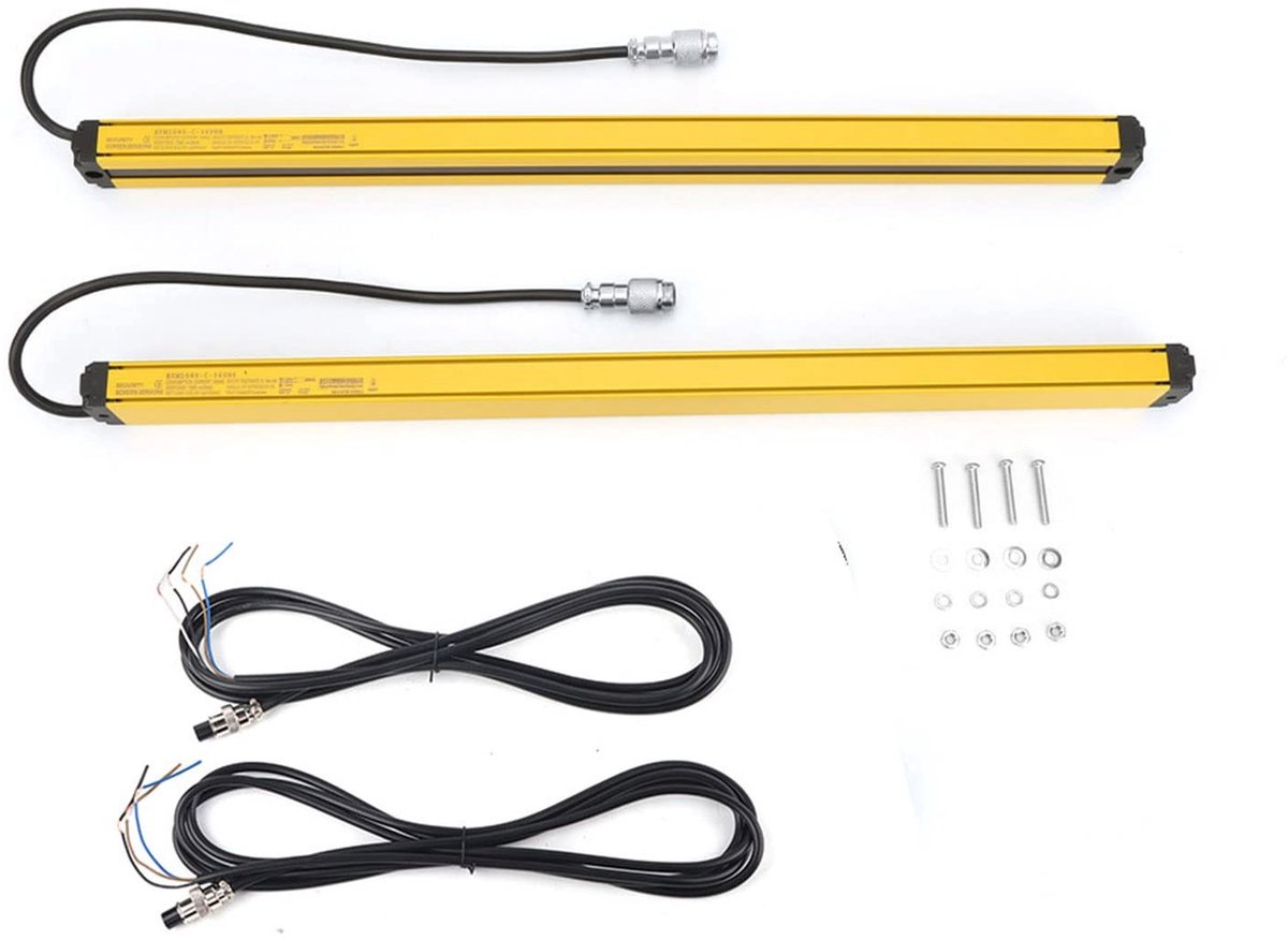 Dailygoods- Lichtgordijnsensor IP-65 - Beveiligingsapparaat - Automatiseringsapparatuur - NPN/NC - 10-30VDC - 4/6/8/10 Balken - Veiligheidslichtscherm