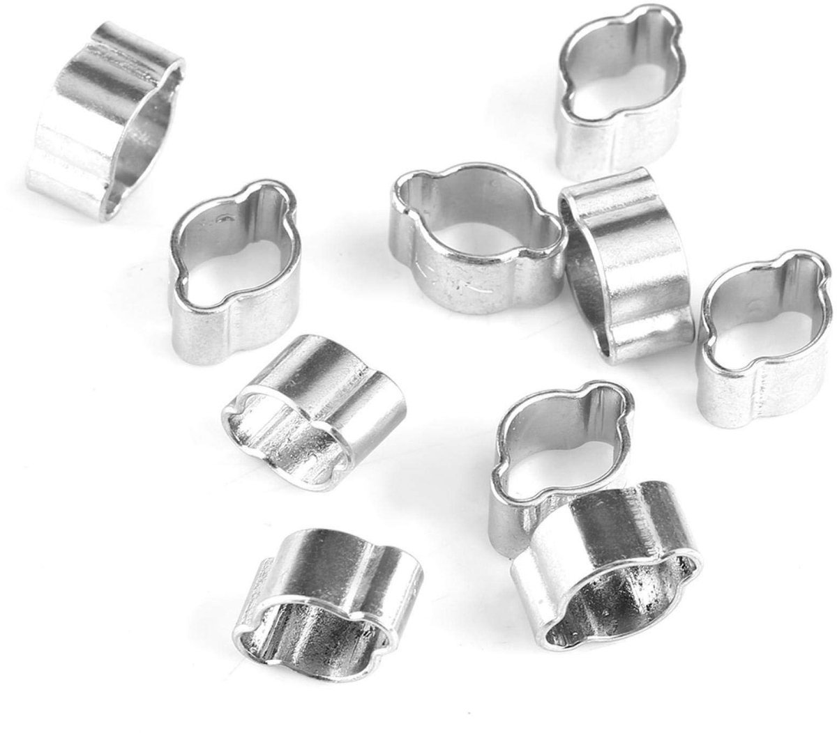 Dailygoods- Slangenklem Set 10 Stuks - Roestvrij Staal - Verstelbaar - Galvaniseerd - Professioneel Gepolijst - Voor Slangen 5-20mm