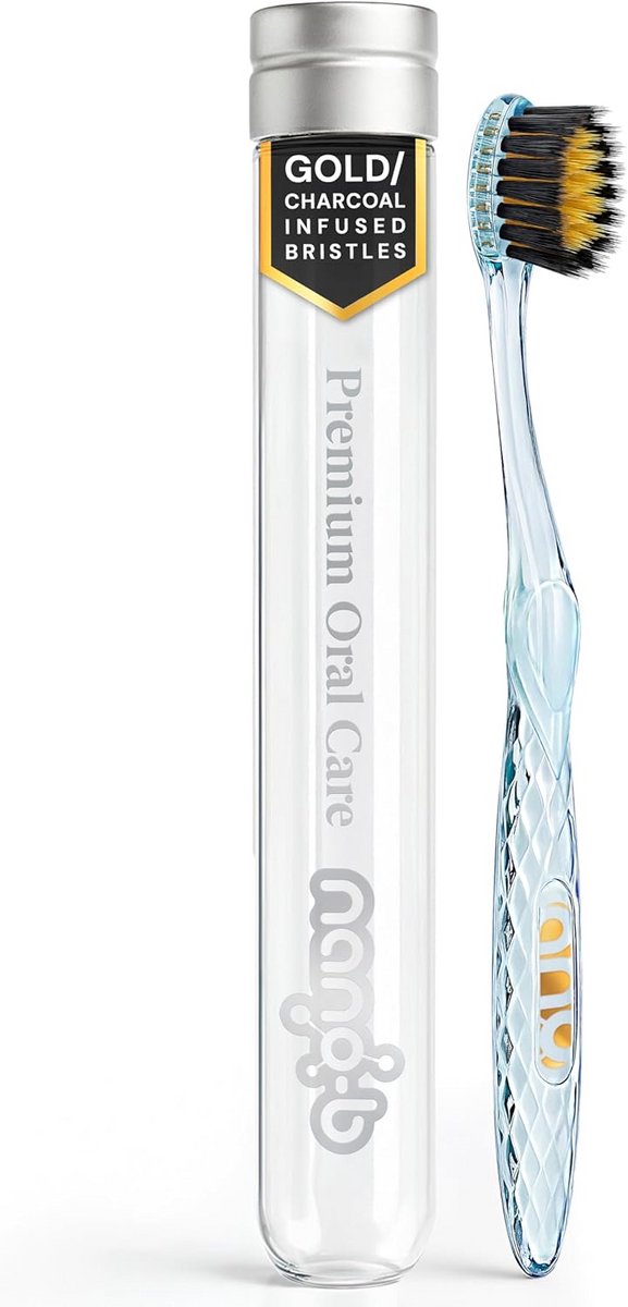 Tandenborstel - Mondverzorging - Dagelijkse Hygiëne - Antibacteriële Borstelharen - Kleine Kop - Blauw