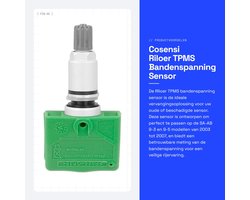 Dailygoods- Bandenspanning Sensor - Geschikt voor Sa-Ab 9-3/9-5